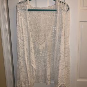 White cardigan